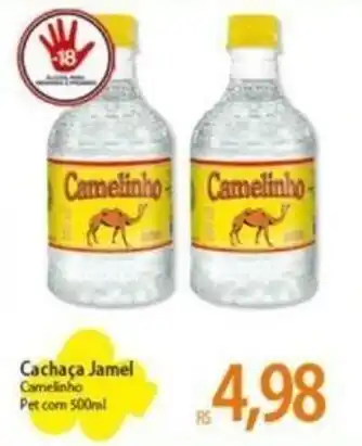 Cachaça Jamel Camelinho Pet com 500ml