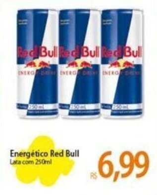 Atacadão Energético Red Bull Lata com 250ml oferta