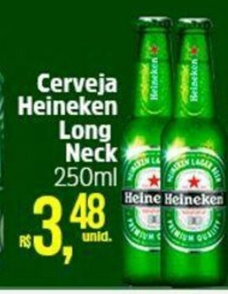 Atacado Máximo Cerveja Heineken Long Neck 250ml oferta