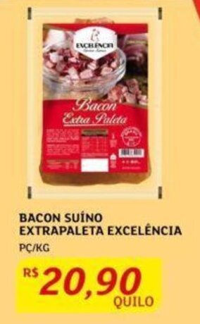 Assaí Atacadista BACON SUÍNO EXTRAPALETA EXCELÊNCIA PC/KG oferta
