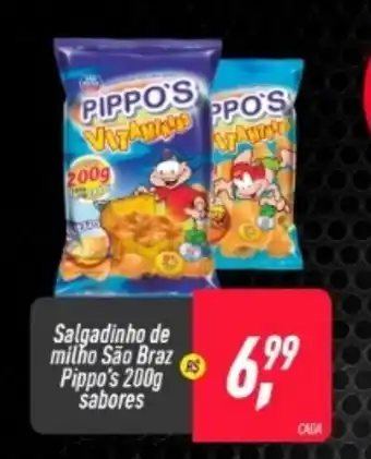 Frangolândia Salgadinho de Milho Sao Braz Pippo's 200g sabores oferta