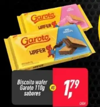 Frangolândia Biscoito Wafer Garoto 110g sabores oferta