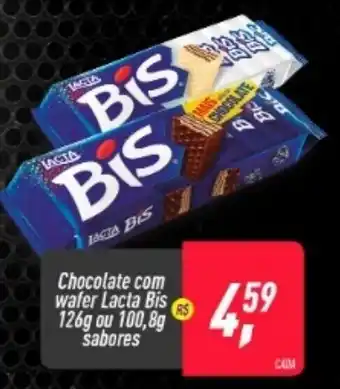 Frangolândia Chocolate em wafer Lacta Bis 126g ou 100.8g sabores oferta