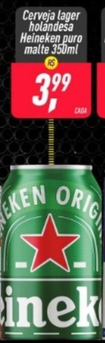 Frangolândia Cerveja Lager Holandesa Heineken puro malte 350ml oferta