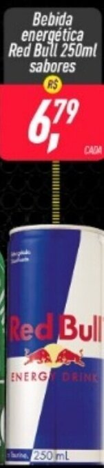 Frangolândia Bebida energetica Red Bull 250ml sabores oferta