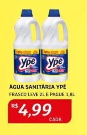 Assaí Atacadista ÁGUA SANITÁRIA YPË FRASCO LEVE 2L E PAGUE 1,8L oferta