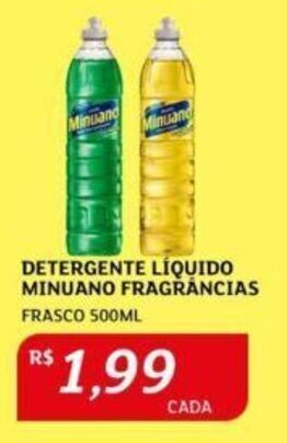 Assaí Atacadista DETERGENTE LÍQUIDO MINUANO FRAGRÂNCIAS FRASCO 500ML oferta