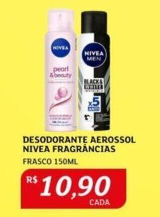 Assaí Atacadista DESODORANTE AEROSSOL NIVEA FRAGRÂNCIAS FRASCO 150ML oferta