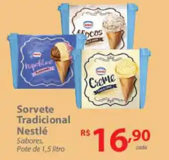 Nacional Sorvete Tradicional Nestle 1.5L oferta