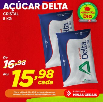 Dia AÇÚCAR DELTA CRISTAL 5 KG oferta