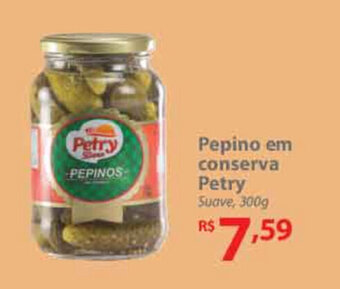 Nacional Pepino em conserva Petry 300g oferta