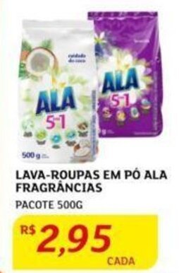 LAVA-ROUPAS EM PÓ ALA FRAGRÂNCIAS PACOTE 500G
