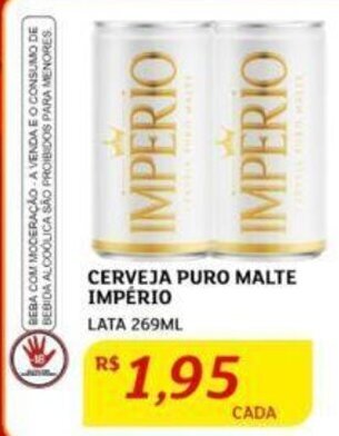 Assaí Atacadista CERVEJA PURO MALTE IMPÉRIO LATA 269ML oferta