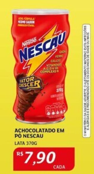 Assaí Atacadista ACHOCOLATADO EM PÓ NESCAU LATA 370G oferta