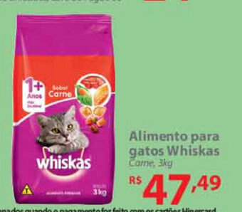 Alimento para gatos Whiskas 3kg