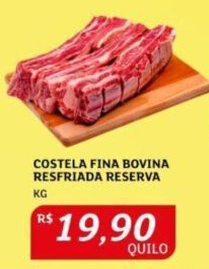 Assaí Atacadista COSTELA FINA BOVINA RESFRIADA RESERVA KG oferta