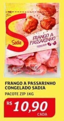 Assaí Atacadista FRANGO A PASSARINHO CONGELADO SADIA PACOTE ZIP 1KG oferta