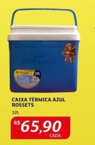 Assaí Atacadista CAIXA TÉRMICA AZUL ROSSETS 32L oferta