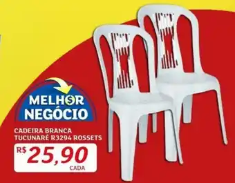 Assaí Atacadista CADEIRA BRANCA TUCUNARÉ R3294 ROSSETS oferta