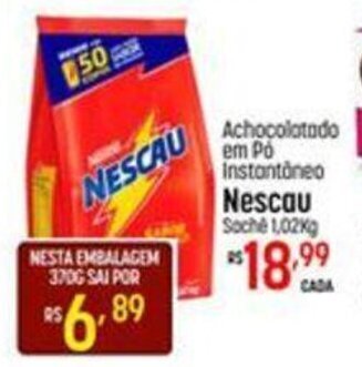 Muffato Achocolatado em Pó Instantaneo Nescau 1.02kg oferta