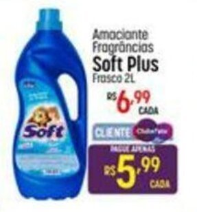 Amaciante Fragrâncias Soft Plus Frasco 2L