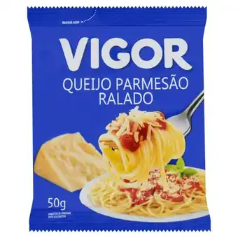Queijo parmesão ralado vigor pacote 50g