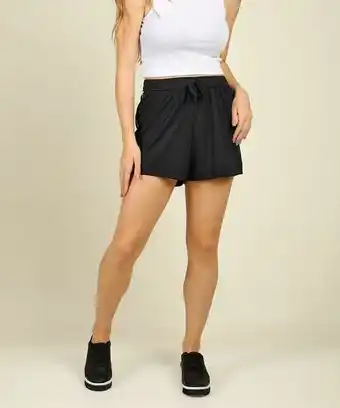 Marisa Short juvenil canelado amarração tam 12 a 18 oferta