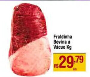 Max Atacadista Fraldinha Bovina a Vácuo Kg oferta