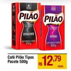 Max Atacadista Café Pilão Tipos Pacote 500g oferta
