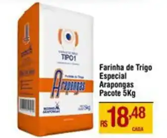 Max Atacadista Farinha de Trigo Especial Arapongas Pacote 5Kg oferta