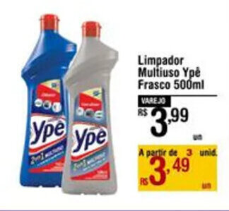 Max Atacadista Limpador Multiuso Ypê Frasco 500ml oferta