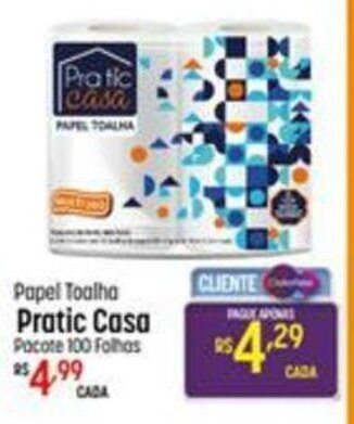 Muffato Papel Toalha Pratic Casa Pacote 100 Folhas oferta