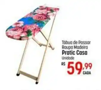 Muffato Tábua de Passar Roupa Madeira Pratic Casa Unidade oferta