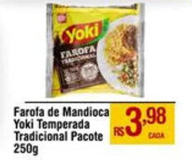 Max Atacadista Farofa de Mandioca Yoki Tradicional Pacote 250g oferta