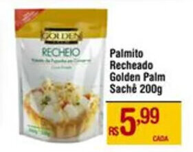Palmito Recheado Golden Palm Sache 200g
