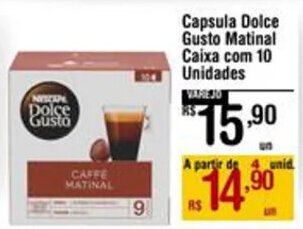 Max Atacadista Capsula Dolce Gusto Matinal Caixa com 10 Unidades oferta