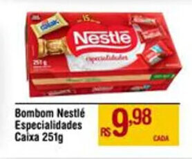 Max Atacadista Bombom Nestlé Especialidades Caixa 251g oferta