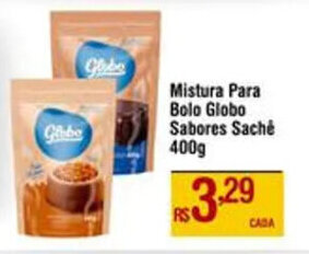 Mistura Para Bolo Globo Sabores Sache 400g