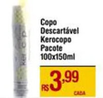 Copo Descartável Kerocopo Pacote 100x150ml