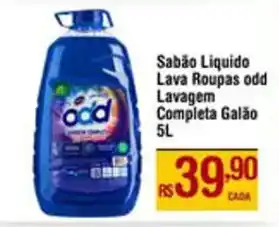 Sabão Liquido Lava Roupas odd Lavagem Completa Galão 5L