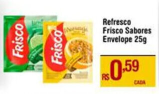 Max Atacadista Refresco Frisco Sabores Envelope 25g oferta