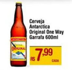 Max Atacadista Cerveja Antarctica Original One Way Garrafa 600ml oferta
