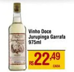 Vinho Doce Jurupinga Garrafa 975ml