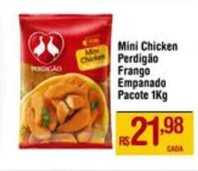Max Atacadista Mini Chicken Perdigão Frango Empanado Pacote 1Kg oferta