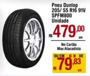 Pneu Dunlop 205/55 R16 91V SPFM800 Unidade
