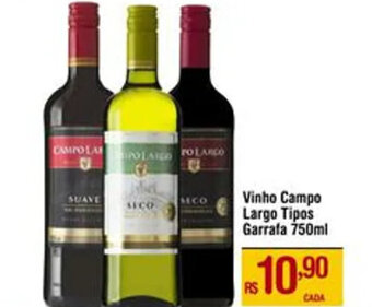 Vinho Campo Largo Tipos Garrafa 750ml