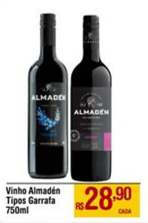 Max Atacadista Vinho Almadén Tipos Garrafa 750ml oferta