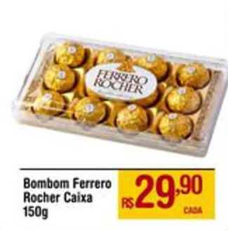Max Atacadista Bombom Ferrero Rocher Caixa 150g oferta