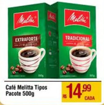 Max Atacadista Café Melitta Tipos Pacote 500g oferta