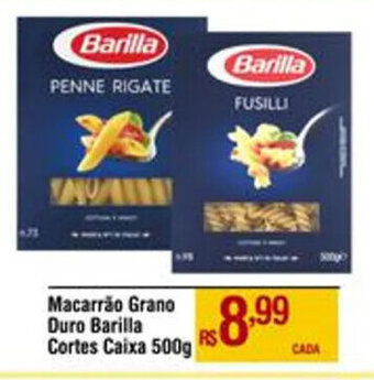 Max Atacadista Macarrão Grano Duro Barilla Cortes Caixa 500g oferta